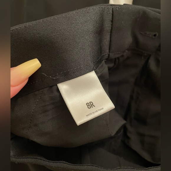 Express Editor High Waisted Flare Trouser - 8R - Black - Picture 6 of 8